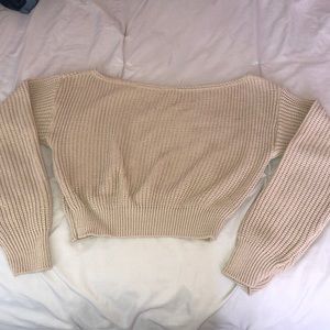 BOOHOO knitted cropped sweater